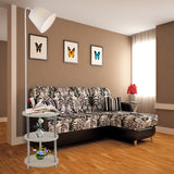 Nordic solid wood modern 220V360 degree rotating leisure small table floor lamp LED coffee table living room bedroom villa lamp