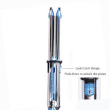 LDY Professional Hair Straightener Curler Hair Flat Iron Negative Ion Titanium Hair Straighting Curling Iron LED Display Screen