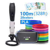 High quality 3D pen 3D printing pen,ABS and PLA filament 1.75mm. USB output, low voltage security, with beautiful storage bag
