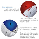7pcs/lot Golf Balls Two Layer Mix Colors Game Balls Three Layers 3 line Super Long Distance