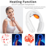 Smart TENS Pulse Neck Massager Electric Physiotherapy Cervical for Neck and Shoulder Kneading Massage Pain Relief masajeador
