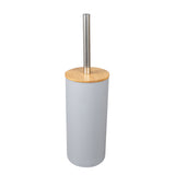 6 Pcs Bamboo Bathroom Accessories Set Toothbrush Holder Soap Dish Dispenser Toilet Brush Container Trash Can Bath Decoration