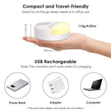 White Noise Sleep Machine Built-in 6 Soothing Sound Soft Breath Light 15/30/60 Intelligent Timing For Baby Adult Office Travel