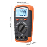 NJTY Digital Capacitance Meter with LCD Backlight 600pF to 100mF 6000 Counts Capacitor Tester Kit with Crocodile Clips 0.2A Fuse