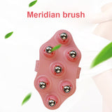 Multifunctional seven bead massage brush ball five elements meridian brush body beauty thin leg lymph dredge massager brush