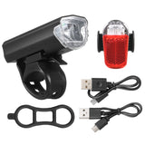 USB Rechargeable Bike Lights for Night Riding Super Bright Front Light and Rear LED Bicycle Light Set Bike Headlight Taillight