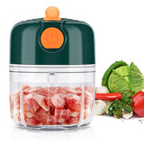 Electric Mini Chopper,Rechargeable Garlic Machine Wireless Fruit Small Mincer Kitchen Mincing for Chili Onion Vegetable