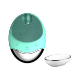 Electric Facial Brush Cleaner Silicone Waterproof bamboo charcoal Facial Cleansing Device Anion Imported Facial Spa Massager