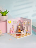 Can be Combined Freely Cute Doll House Furniture Free Dust Cover Nine Designs Diy Miniature Wooden Dollhouse Toys For Children