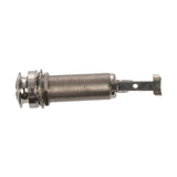 1 Pcs Mono Long Input Output Threaded Guitar Barrel Jack 1/4 Inch &amp; 1 Set 4-String Chrome Hard-Tail Adjustable Bridge