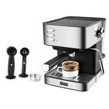 Household 850W Stainless Steel Automatic Espresso Coffee Machine Latte Cappuccino Coffee Maker Milk Frother