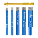 6PCS Tile Drill Bits Set Diamond Drill Bit Hole Saw Sets Diamond Drill Bit Glass Diamond Core Drill For Granite Marble