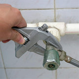 Large Wrench Adjustable Opening Hand Tool for Bathroom Kitchen Sink Tube Nut Sliver
