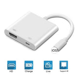 Adaptador for iPhone 12 Pro Max Mini X XS ipad to TV HDMI-compatible Cable Sync Video Transmission AV Adapter Phone Accessories