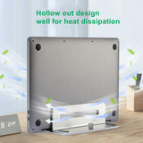 Vertical Laptop Stand Holder with USB3.0 Hub Adjustable Desktop Notebook Dock Space-Saving Stand for MacBook, Laptop Accessories
