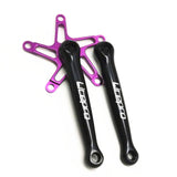 Litepro Folding Bike Crankset CNC For Brompton Ultralight 130BCD 170mm 14 16 Inch Bicycle Crankset Square Hole BMX Parts