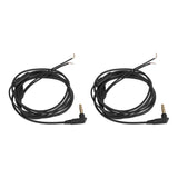 2Pcs 3.5mm Plug Earphone Repair Cable Oxygen Free Copper Lossless Headphone Sound Wire Replacement with Mic 1.2m for DIY