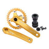Lightweight Folding Bike Crankset 104BCD Chainring Bicycle 170mm Parts