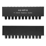 1Piece NJM4556A DC12-24V 1 In 10 Out Stereo Headphone Amplifier Multi-Channels Audio Distributor Independent Control