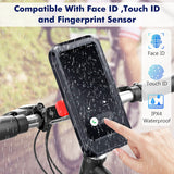 Bicycle Scooter Handlebar Mobile Phone Case Holder With Wireless Charging Waterproof Bike Motorcycle Phone Bracket