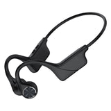 Bone Conduction Headphones Wireless BT 5.0 Earphone Outdoor Sports Red Headset Waterproof Sweat Proof with Earbuds Hands-free