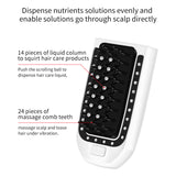 Anti Off Handheld Salon Regrowth Liquid Guiding Comb Washable Multifunction Tool Essential Oil Portable Hair Care Scalp Massager
