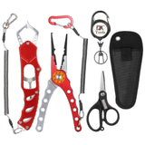 Multifunctional Fishing Pliers Combo Kit with Scissor Fish Gripper Zinger Retractor Fishing Tackle Fishing goods