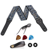 Guitar Strap Adjustable Jacquard Woven Guitar Strap,for Bass Acoustic Electric Folk Guitar Musical Instrument