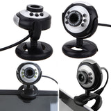 6LED Webcam Web Camera 0.3 MP USB Webcams Web Camera With Microphone Web Cameras For Computer Laptop Notebook Desktop PC