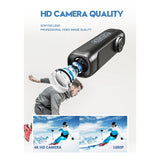 1Set Action Camera 4K Sports Helmet Camera Head Anti-Shake Night Vision DVR Wireless Recorder ABS