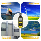 Anemometer HP-881M Handheld Anemometer Wind Meter Direction for Measuring Wind Speed, Temperature with LCD Backlight
