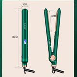Trend LCD adjustable temperature hair straightener curling straightening dual-purpose hairdresser straight hair splint straight