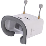 DMKR 008D PRO White  FPV Goggle with 5.8G 40ch Receiver 3.7V/2000mAh Battery 4.3 inch HD LCD 16:9 for Racing Drone Micro BWhoop