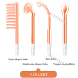 High Frequency Orange Light Facial Beauty Electrode Wand Glass Tube Therapy for Acne Spot Wrinkles Hair Care Skin Spa 2022 New