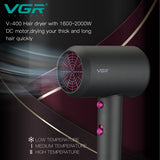 Fashion salon Professional hair dryer blow hot cold air speed adjust with Nozzles Hair Styling Tool 220-240v Voltage EU plug