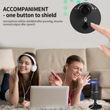 NEW QI Digital Video Microphone Condenser Recording Microphone + 1080P Camera Hi-Fi Stereo Microphone Plug and Play Black