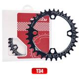 Chainring Chain Wheel Crankset 94+96BCD Round Shape Bicycle Crank Single Plate for Outdoor Cycle Biking Entertainment