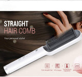 Hot Hair Straighteners Brush Women Hair Styler Curling Iron Electric Hot Comb Straightener Fast Heating Curler Hair Caring Tools