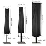 Waterproof Cover Outdoor Sunshade Umbrella Cover Garden Weatherproof Patio Cantilever Parasol Rain Cover Accessories