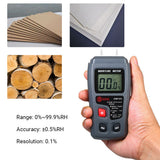 LCD Wood Moisture Test Moisture Meter 4 Modes Hygrometer Pin Type Timber Humidity Instrument Handheld Water Leak Detector