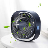 Portable Cooling USB Desktop Fan 3 Speed Personal with 360 Rotation Adjustable Angle for Office Household Traveling