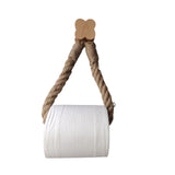 Modern And Simple Roll Paper Stand Retro Woven Towel Hanging Hemp Ropes Bathroom Toilet Roll Paper Holders Bathroom Hardware