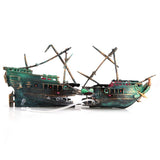 Hot Aquarium Fish Tank Landscape Pirate Ship Wreck Ship Decor Resin Boat Ornament Aquarium Accessories Decoration