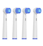 Oral-B EB20/17/25/600/50 Each Vacuum Packed with Cap 5x Replacement Brush Heads for Oral-B Electric Toothbrush