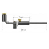 KKmoon 120mm Wood Marking Gauge Sliding Straight/Curved Edge Scriber Guide Carpenter Scribe Tool for Woodworking