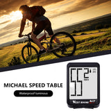 WEST BIKING Bike Computer Wireless Large Screen Waterproof With Backlight Bicycle Stopwatch Speedometer Cycling Accessory