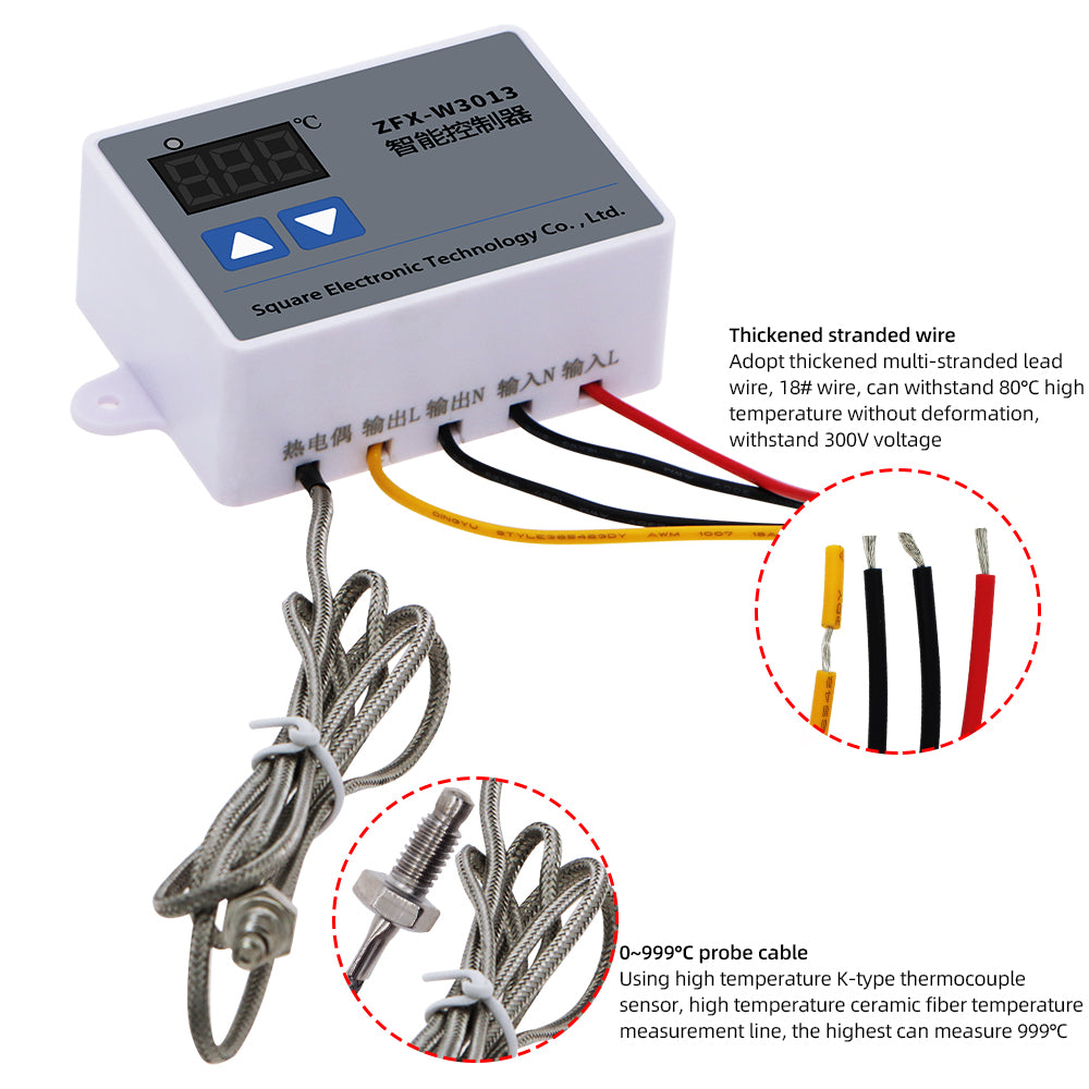 ZFX-W3013 Waterproof smart controller Temperature Controller High Temp ...
