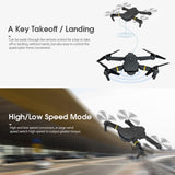 New Mini Drone HD Camera 150m Remote Control One Key Take Off Easy Operate