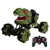 Children Dinosaur Remote Control Car Roatable Fade-Resistant High-Power Monster Off-Road Crawler Radio Control  Truck Toy