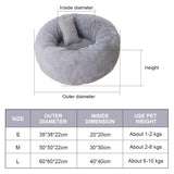 Orthopedic Dog Cat Bed with pillow Comfortable Soft Sleeping Mat for small big french bulldog chihuahua pitbull dogs bed product